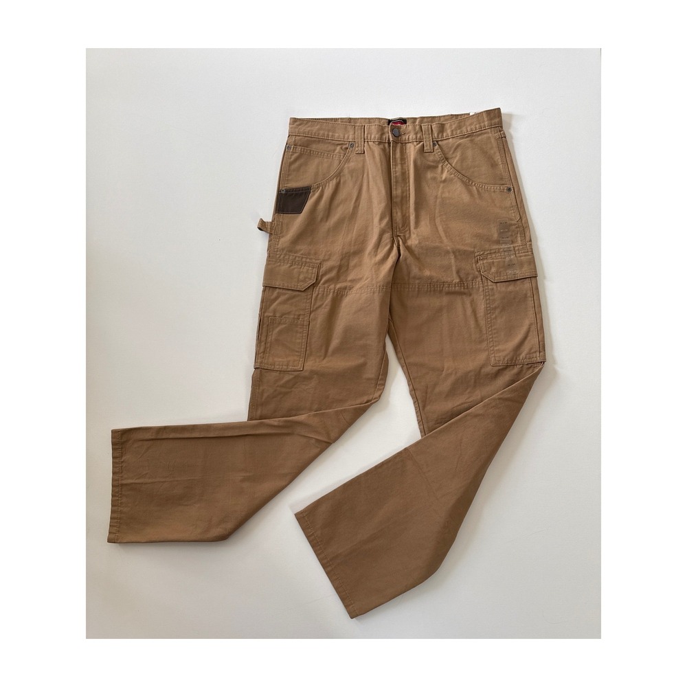 Wrangler Workwear Ranger Relaxed Fit Cargo Pants Brown 34x34 10WMWR1RH NEW